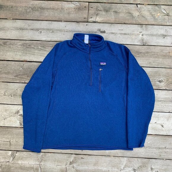 Patagonia Better Sweater Half Zip Jacket XL Blue - Picture 4 of 11